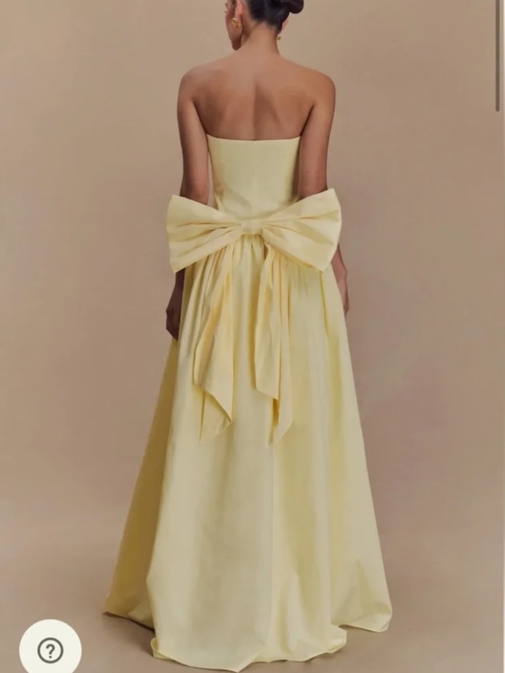 Meshki Frances Strapless Bow Maxi Dress